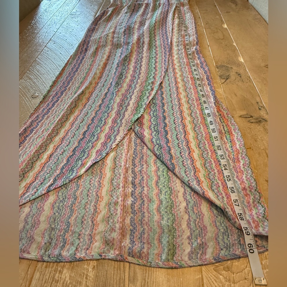BCBGMaxAzria Colorful High Low Skirt One Shoulder 10 - Picture 4 of 12